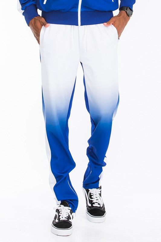 Blue & White Full Zip Ombre Track Suit