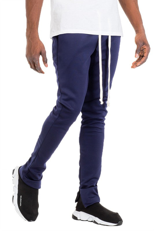 WEIV SOLID COLOR TRACK PANTS
