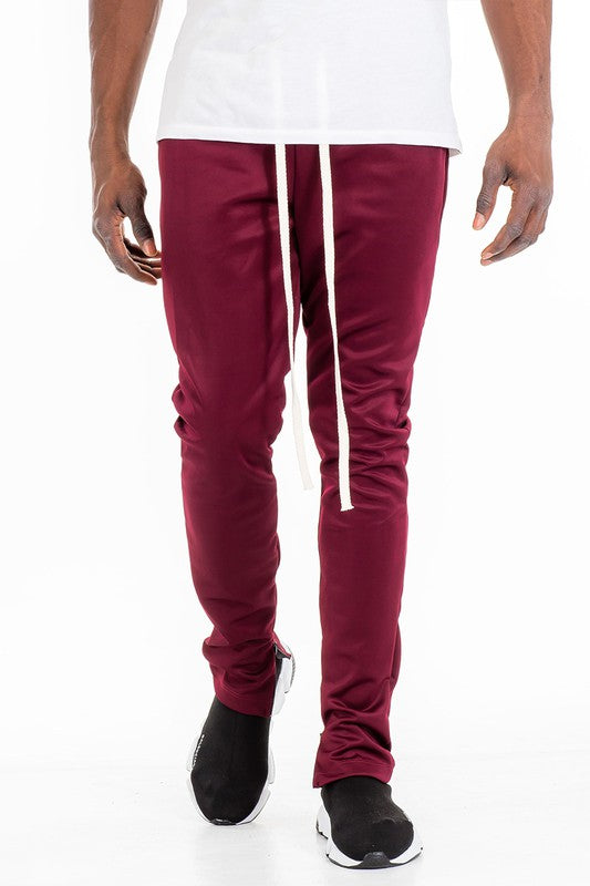 WEIV SOLID COLOR TRACK PANTS