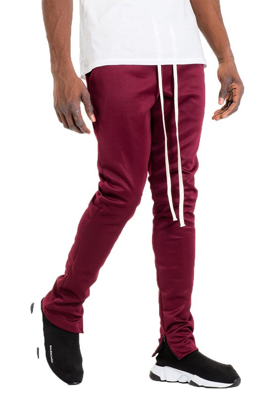 WEIV SOLID COLOR TRACK PANTS