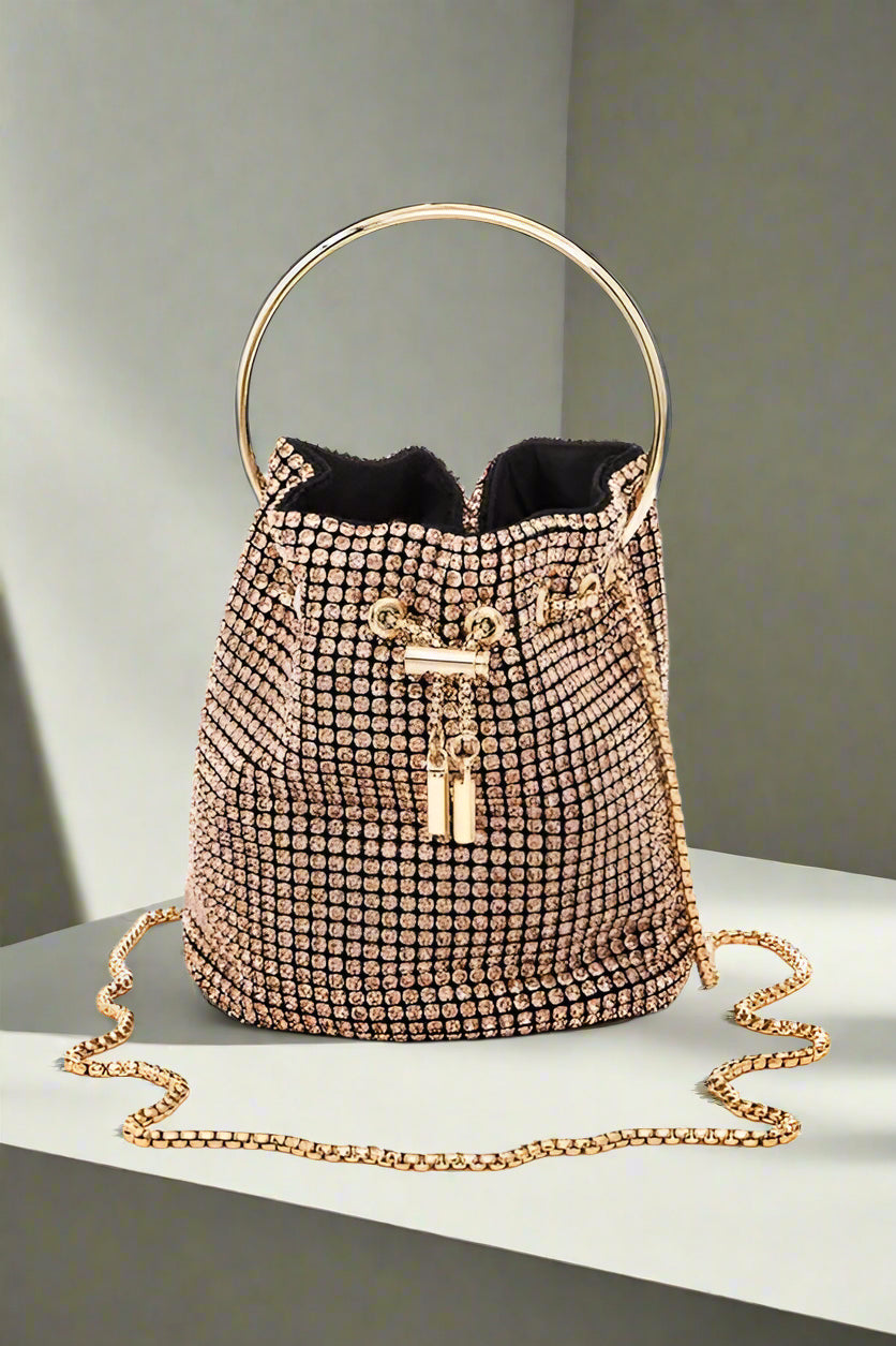 Rhinestone Iconic Bucket Bag
