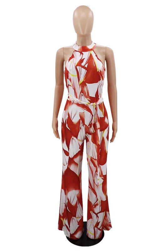 WIDE LEG SUMMER JUMPSUIT
