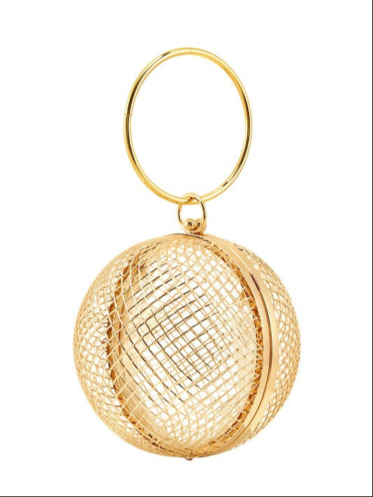 Metal Cage Ball Shape Clutch