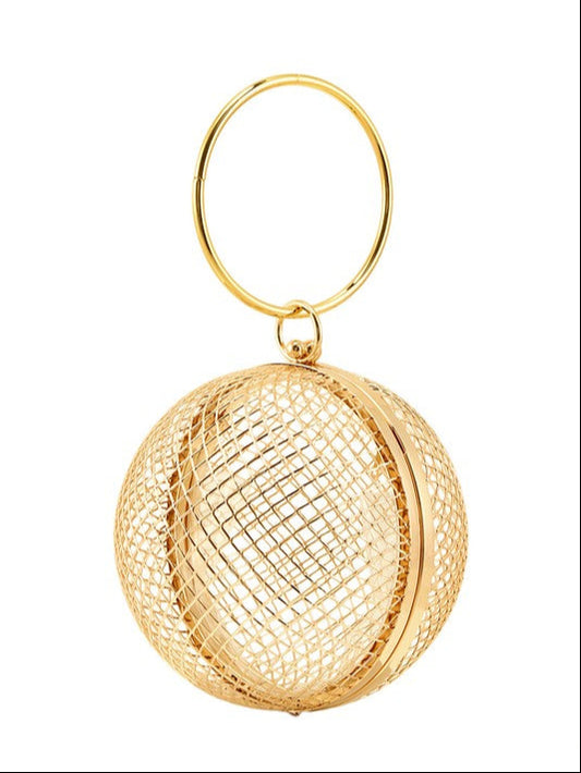 Metal Cage Ball Shape Clutch