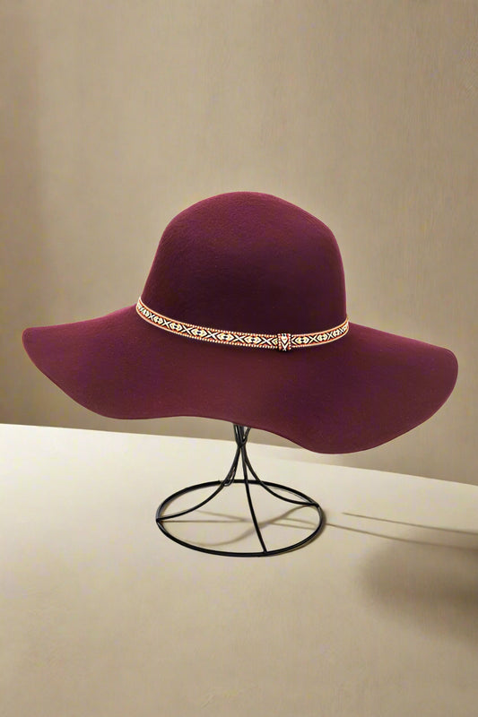 Wool Felt Fashion Floppy Hat