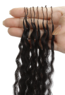 20" Kinky Straight Feather Crochet