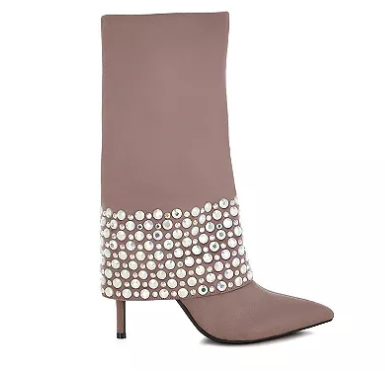 Basso Party Diamante Studded Stiletto Boots