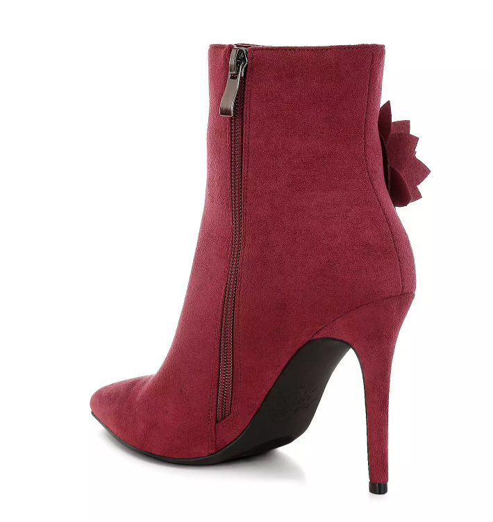 Yarrow Rhinestones Petal Detail Boots