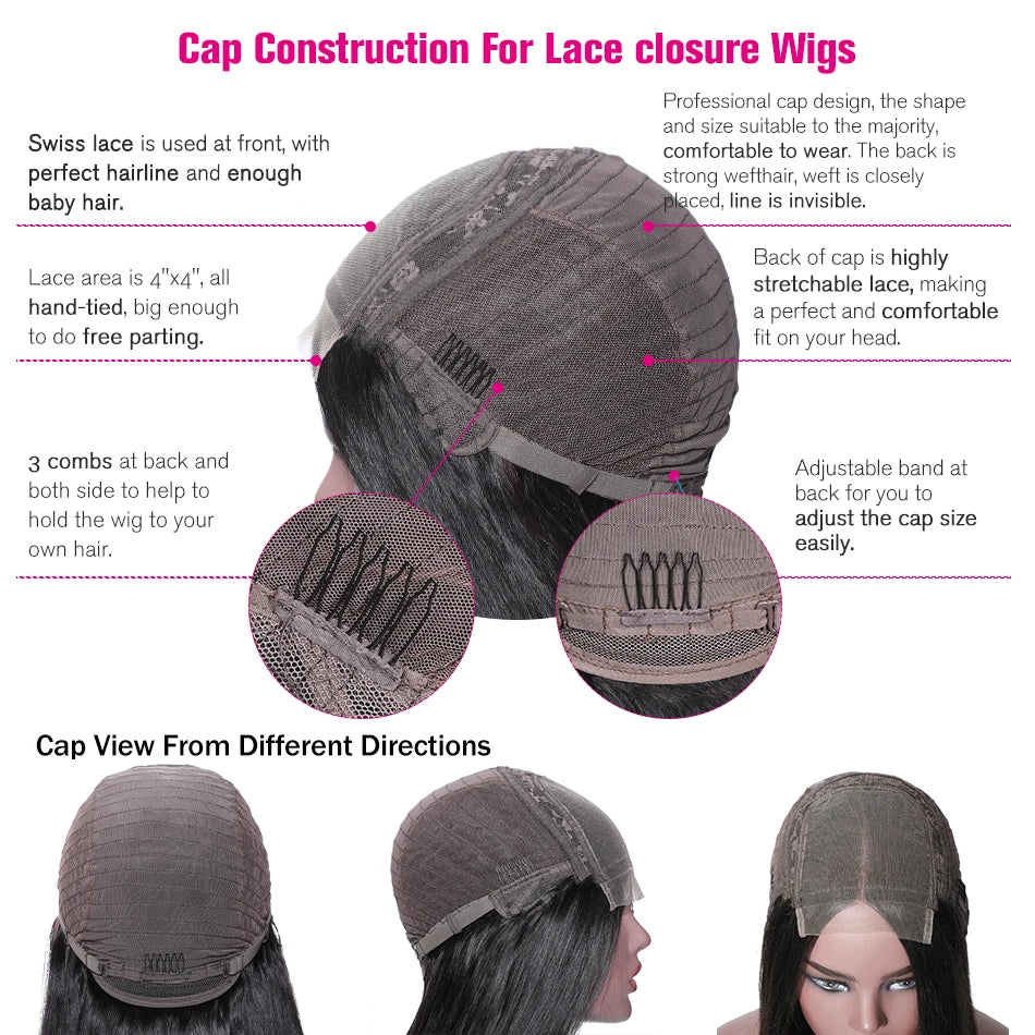 4x4 Closure Wig with Baby Hair