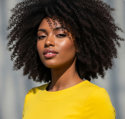 Afro Kinky 4x4 Transparent Closure Wig