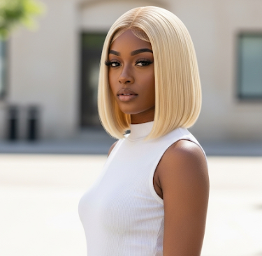 Blonde Straight Bob Wig