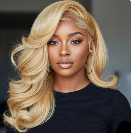 Blonde Body Wave 13x4 Transparent Lace Front Wig