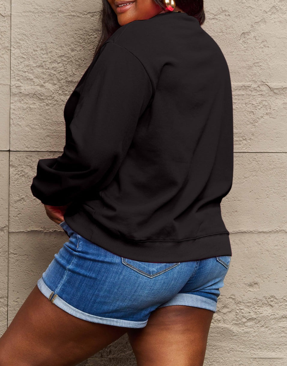 Simply Love Full Size THANKFUL Graphic Sweatshirt