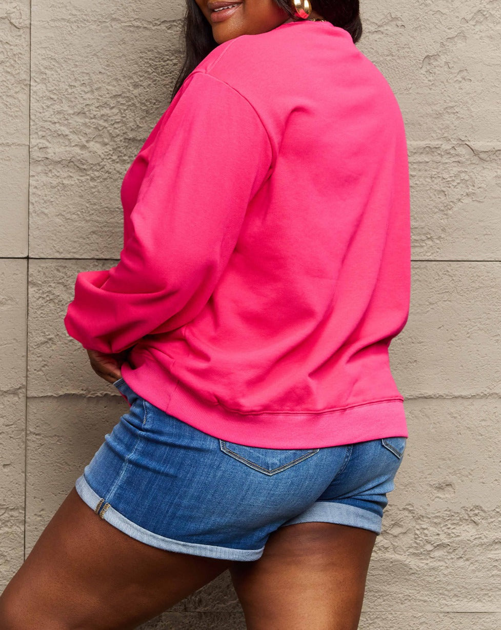 Simply Love Full Size THANKFUL Graphic Sweatshirt