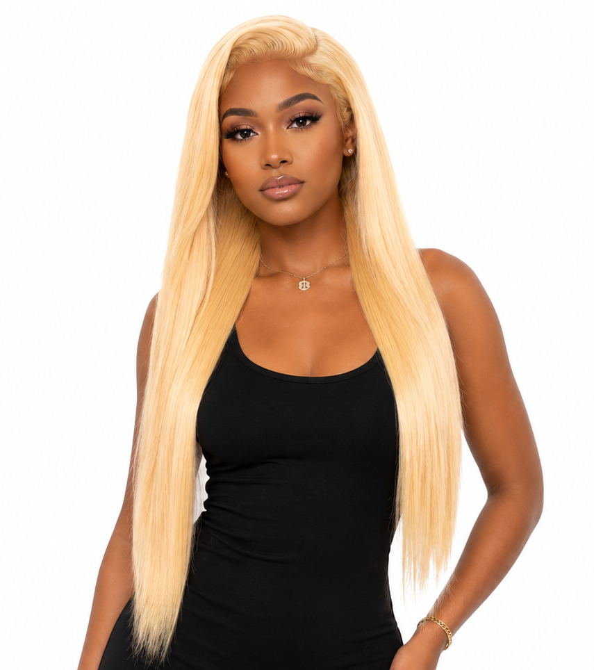 Blonde Straight Transparent Full Lace Wig