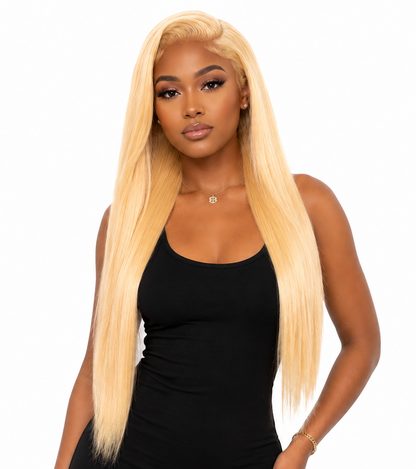 Blonde Straight Transparent Full Lace Wig