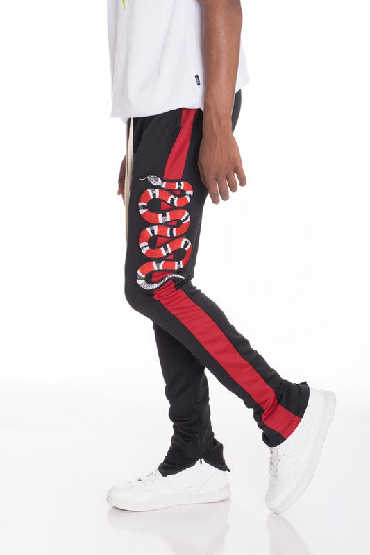Snake Patched Track Pants