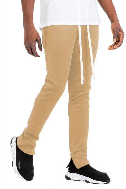 WEIV SOLID COLOR TRACK PANTS