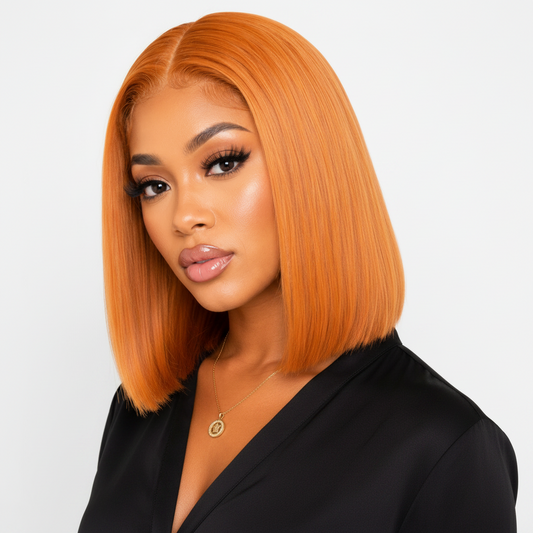 Cinnamon 13x4 Transparent Lace Front Bob Wig