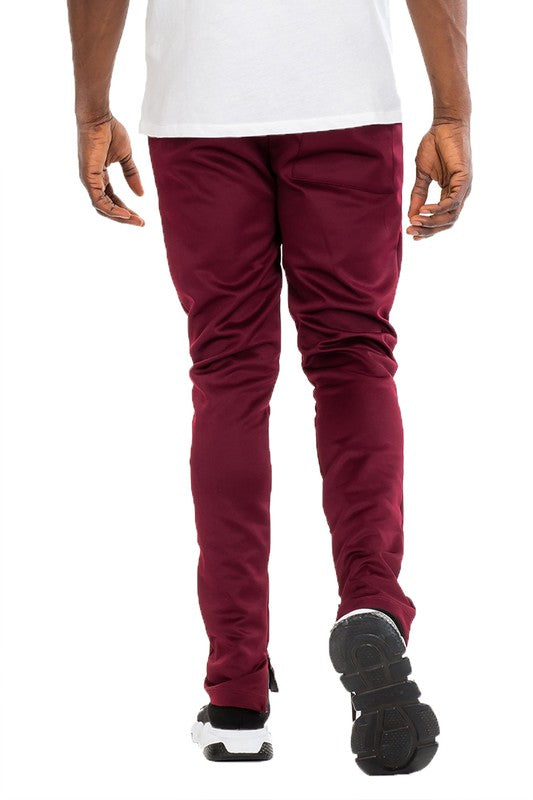 WEIV SOLID COLOR TRACK PANTS