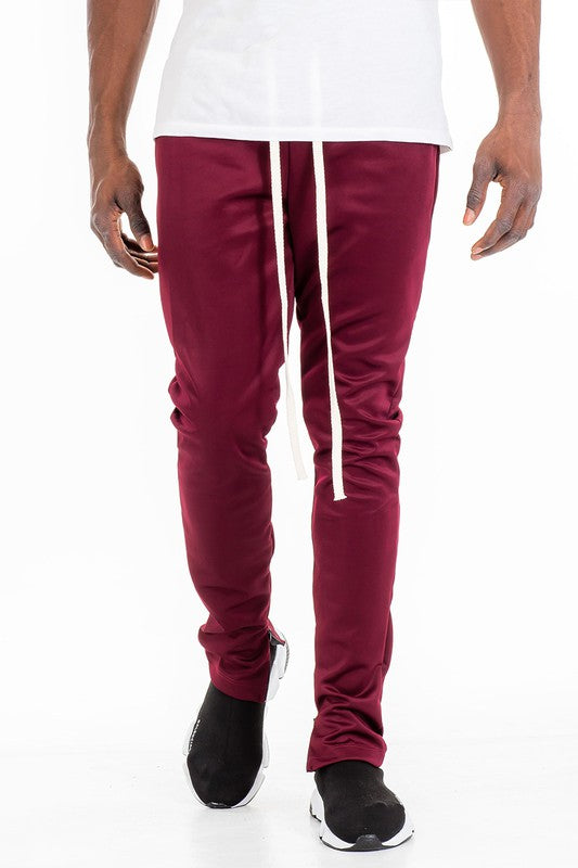 SOLID COLOR TRACK PANTS