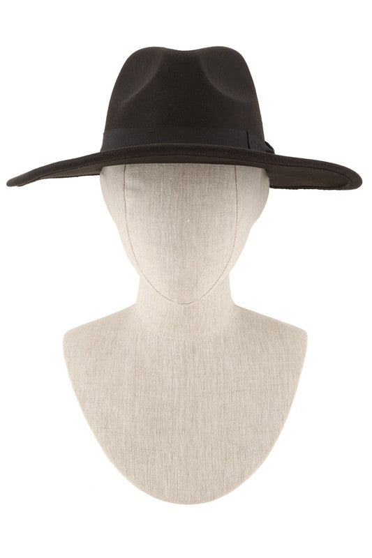 Felt Ribbon Fedora Hat