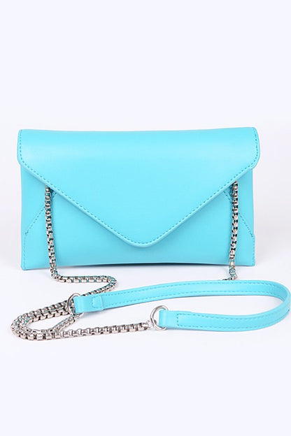 Pop Color Classic Envelope Clutch Bag