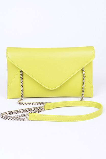 Pop Color Classic Envelope Clutch Bag