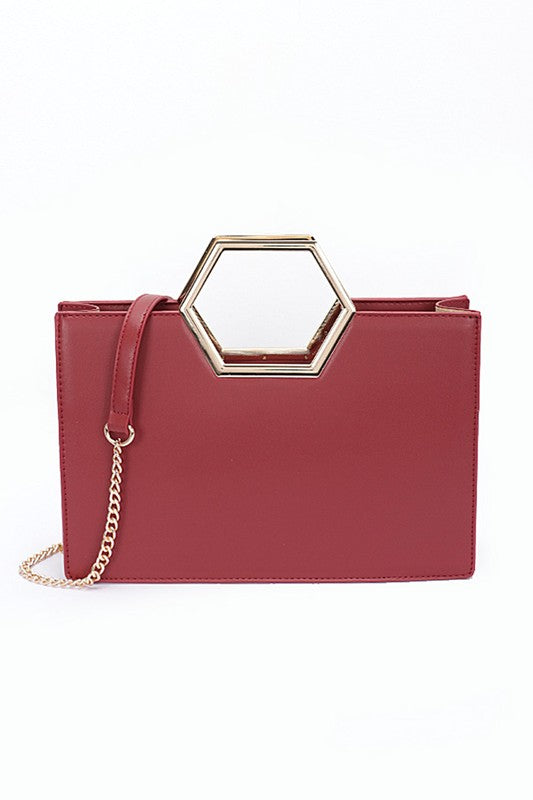 Top Handle Structured Tote Bag