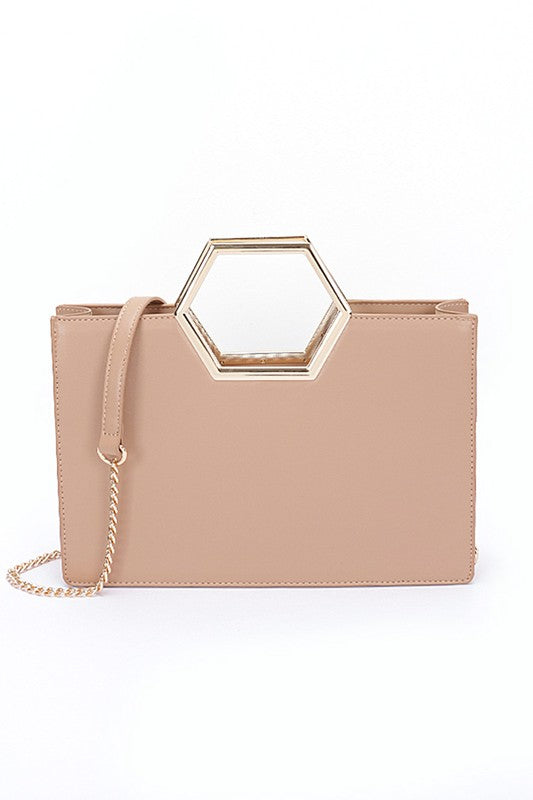 Top Handle Structured Tote Bag