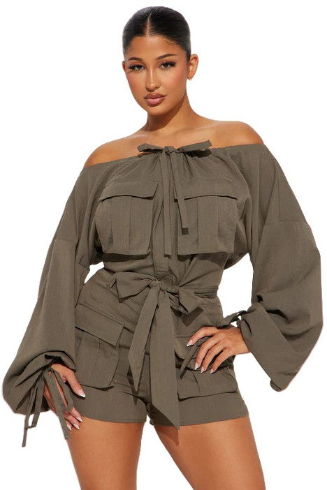 Cargo Style Romper