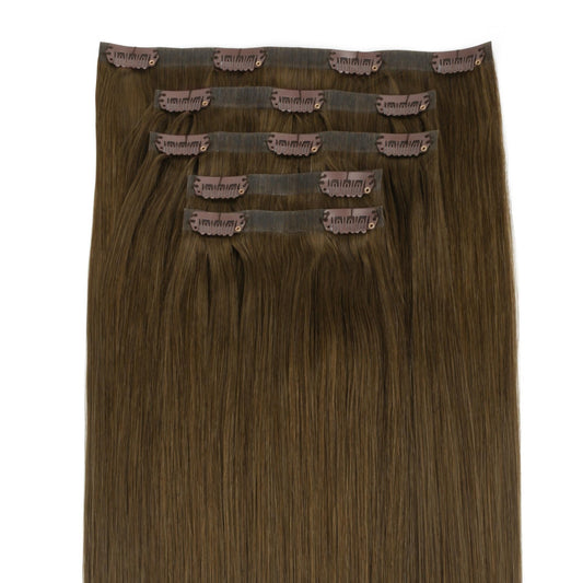 Chocolate Brown Invisible Clip-ins