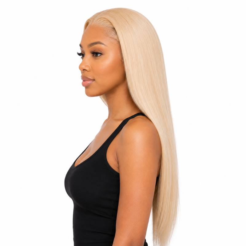 Blonde Straight 13x4 Transparent Lace Front Wig