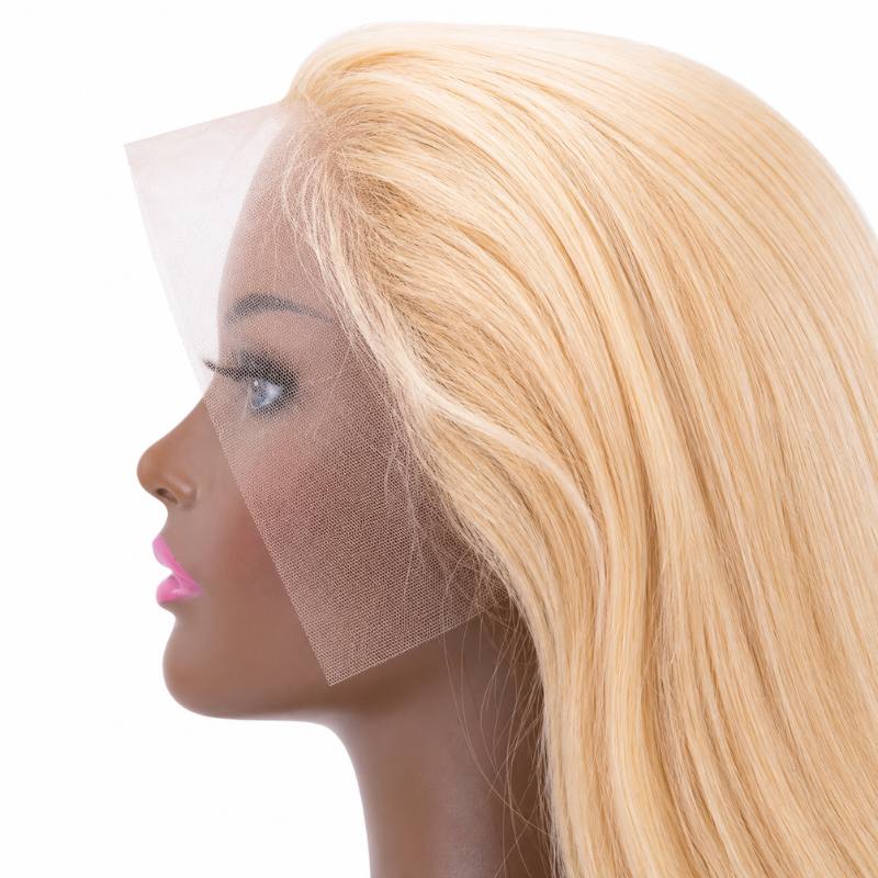 Blonde Straight 13x4 Transparent Lace Front Wig