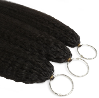 20" Kinky Straight Feather Crochet