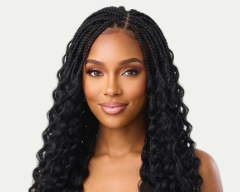 20" Deep Wave Feather Crochet