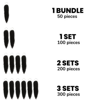 16" Kinky Curly Feather Crochet