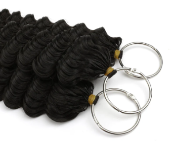 16" Deep Wave Feather Crochet