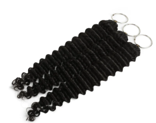 20" Deep Wave Feather Crochet