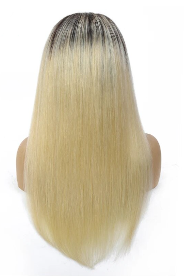 Ombre Blonde Straight Lace Front Wig