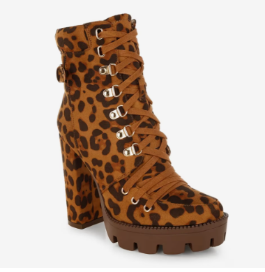 Fremont Leopard Print Chunky Boots