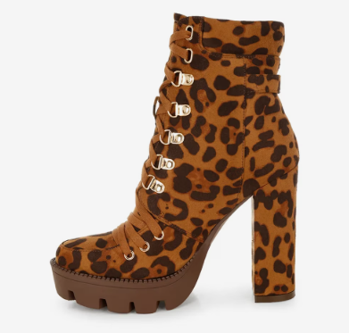 Fremont Leopard Print Chunky Boots