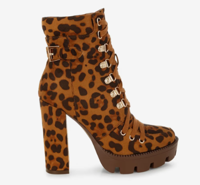 Fremont Leopard Print Chunky Boots