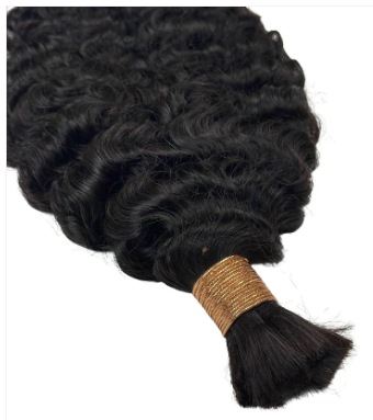 Burmese Curly Bulk Human Hair Extensions