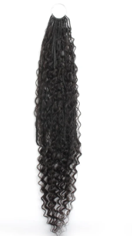 Deep Wave Boho Braids with Human Hair Blend