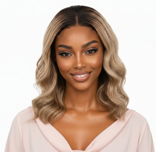 Raw Golden Wave Glueless 5x5 HD Closure Bob Wig