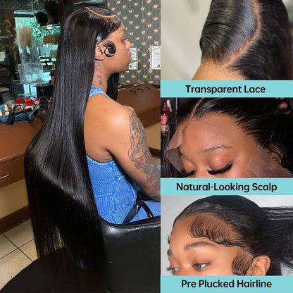 Bone Straight Brazilian Remy Lace Front Wig