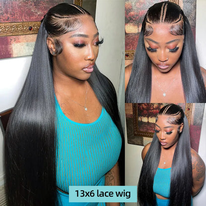 Bone Straight Brazilian Remy Lace Front Wig