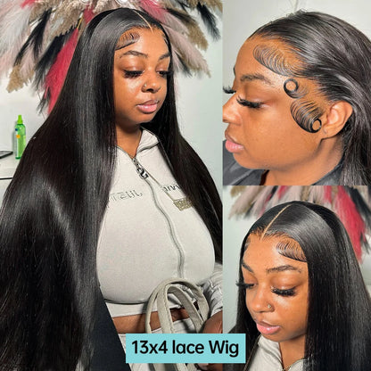 Bone Straight Brazilian Remy Lace Front Wig