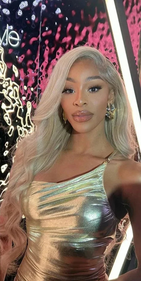 Ash Blonde Body Wave Lace Front Wig
